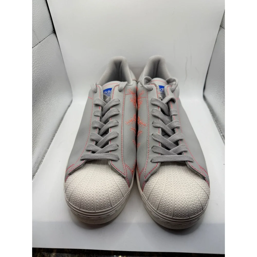 Adidas Superstar Pure‎ Tokyo Grey Orange Blue FV2834 Mens Size 8.5 Sneakers